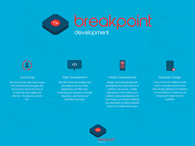 Breakpoint development brand branding corporate identity development logo visual identity