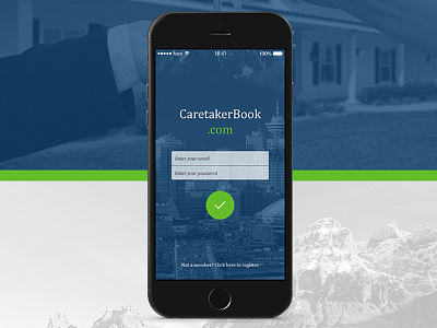 CaretakerBook iOS app app apple ios iphone ui user experience user interface ux