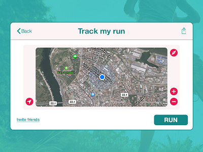 Daily UI 020 - Location Tracker ios ipad iphone location mac map os x ui user experience user interface ux workout