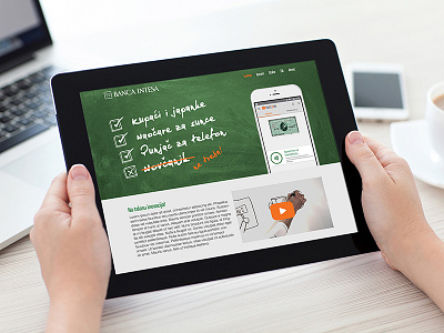 Landing page for Bank campaign bank ebanking intesa ui user interface ux web design website