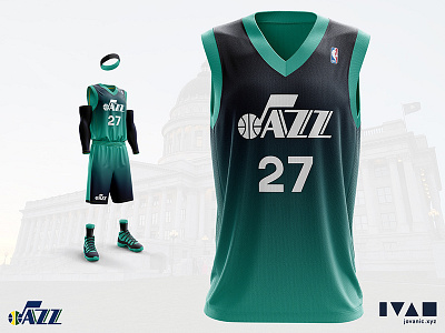 Utah Jazz - Alternate jersey redesign adidas basketball clothes jazz jersey nba nike salt lake city shirt sport utah