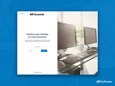 GFI Accounts Support - Reset password