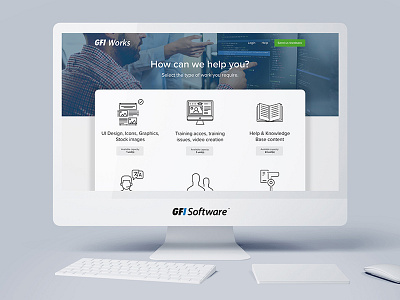 GFI Works portal - Home page redesign