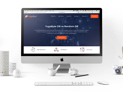 YugaByte Website v2 - Comparison page cloud corporate website database landing page sketch sketchapp ui user experience user interface ux web design website