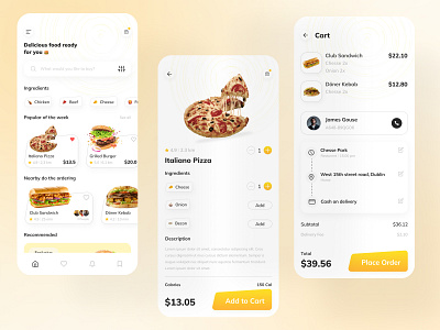 Food Delivery APP UIUX Design app app design branding graphic design illustration logo mobile app ui motion graphics typography ui