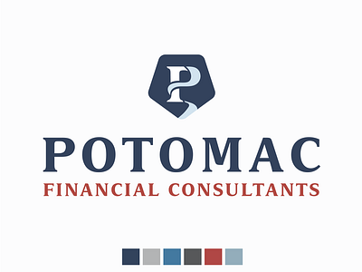 Potomac Financial Consultants brand branding design graphicdesign logo logodesign