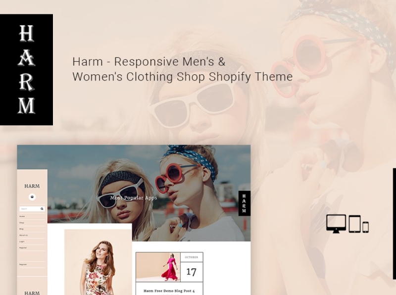 Harm Clothing Shop Shopify Theme