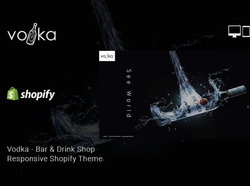 Vodka Bar and Drink Shop Shopify Theme 3d animation app branding design drink shop drink shopify theme fashion shopify theme graphic design illustration logo motion graphics responsive responsive shopify theme shopify shopify theme theme ui vodka bar vodka shopify theme