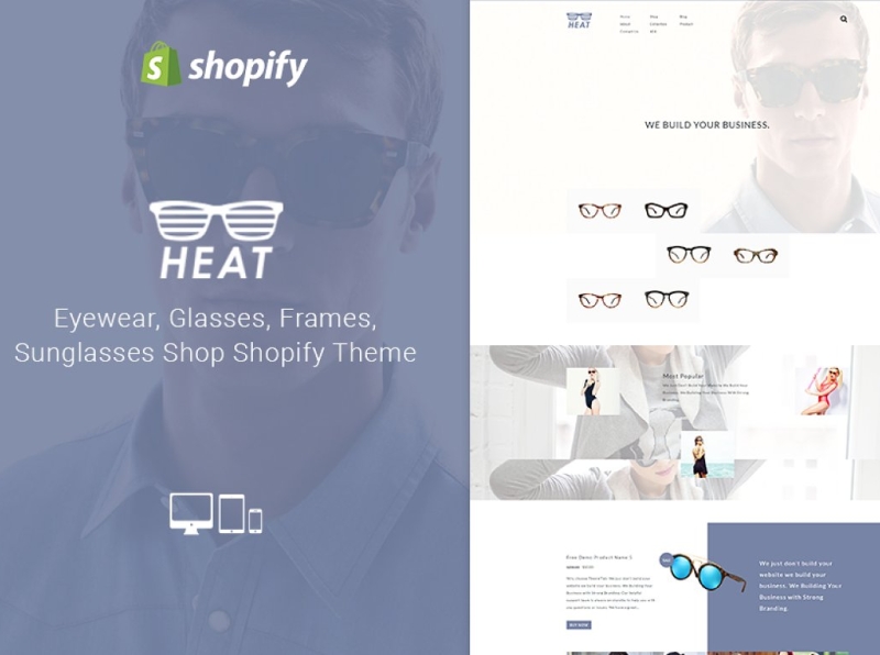 Heat Sunglass Shop Shopify Theme 3d animation app branding design fashion fashion shopify theme graphic design heat shopify theme illustration logo motion graphics responsive responsive shopify theme shopify shopify theme sunglass sunglass shop theme ui