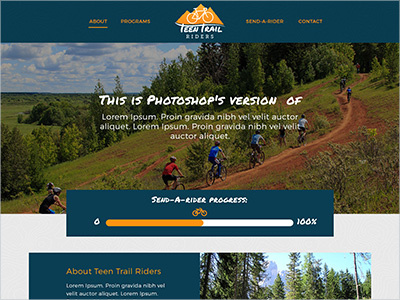 Web Design - Teen Trail Riders