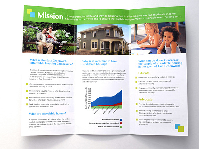 Brochure - East Greenwich Affordable Housing brochure illustrator indesign print