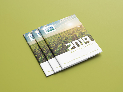 USDA Annual Report branding design typography