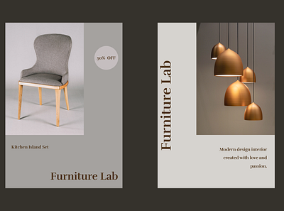 Furniture Lab design flyer graphic design poster
