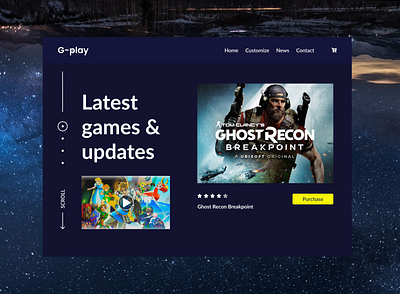 G-play Landing Page design landingpage ui uidesign uiux webdesign