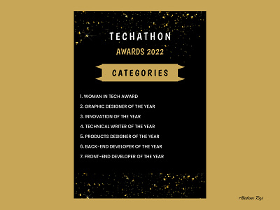 Awards Categories branding design flyer graphic design poster typography