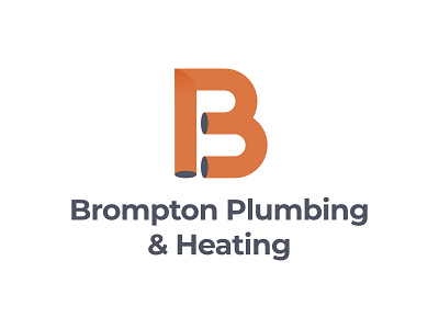 Brompton Plumbing & Heating branding construction corporate idntity graphic design identity logo logo design plumbing