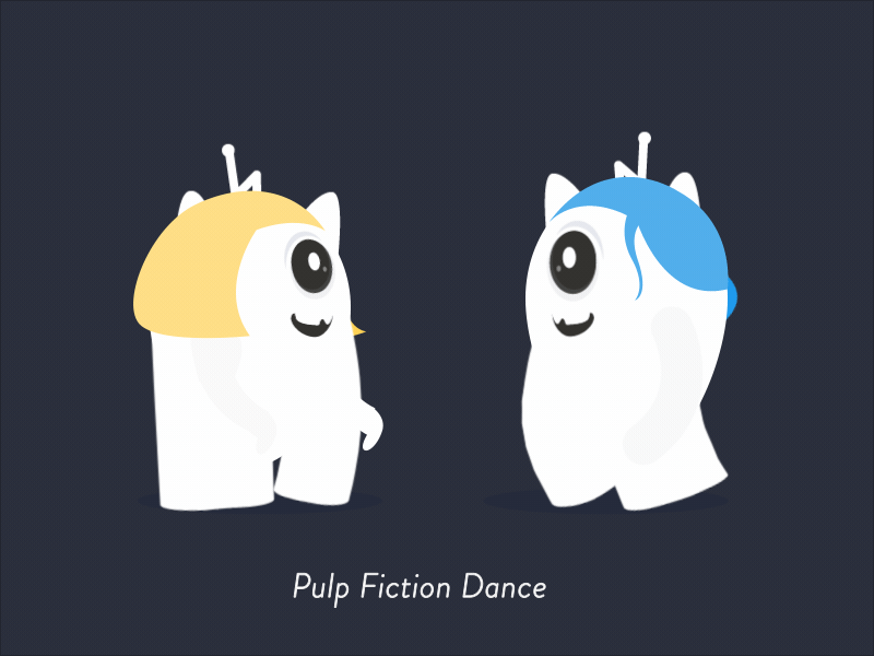 Pulp Fiction Dance dancing fiction gary gif mascot music playing pulp stake