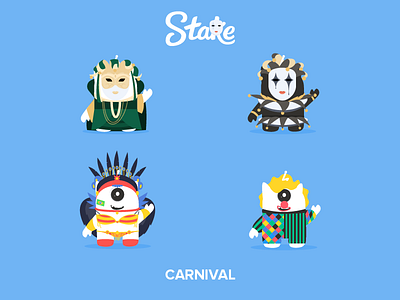 Carnival Costumes avatars brazil carnival clown costume festive gary joker mascot mask rio venice