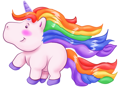 Unicorn chubby colors fantastic animal fun illustration illustrator kids photoshop rainbow smile tiny horse unicorn