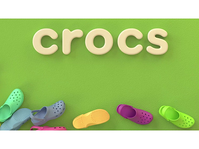 Crocs Logo 3d 3d animation cinema 4d crocs logo motion design motion designer