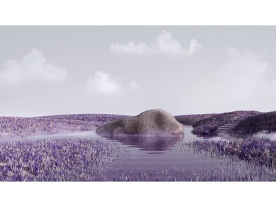 Peaceful landscape 3d 3d animation 3d motion animation cinema 4d design landscape motion designer motion graphics