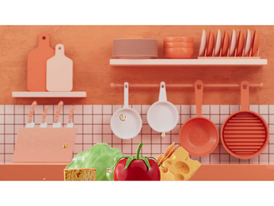 Ingredients 3d 3d animation 3d motion animation cinema 4d ingredients kitchen motion designer motion graphics