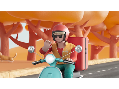 Oliver 3d 3d animation 3d motion animation biker character cinema 4d motion designer motion graphics