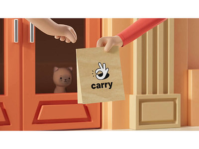 Paper bag 3d 3d animation 3d motion animation cinema 4d design hands logo motion designer motion graphics paper bag