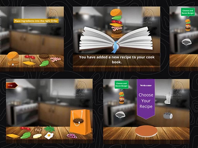 Cooking Game elearning graphic design ui ux