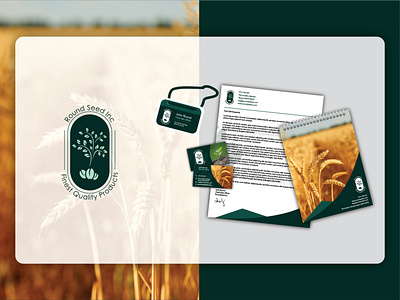 Branding - Organic Farming Stationary branding graphic design logo