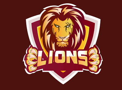 lions branding design icon illustration logo typography ui vector