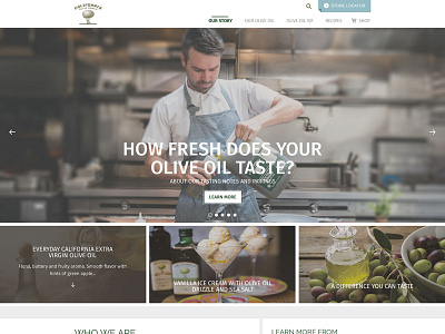 California Olive Ranch design interface web web design