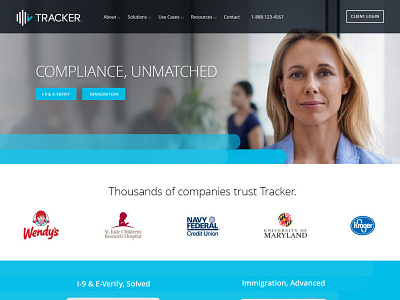 Tracker Corp design responsive web web design wordpress