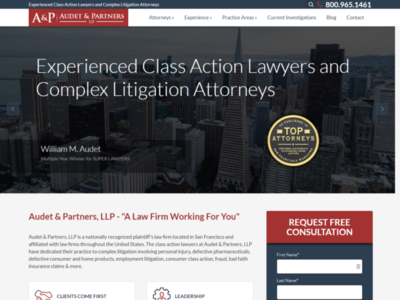 Audet Law responsive web design website wordpress