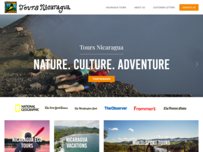 Tours Nicaragua web design wordpress