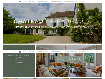 Chateau Bardouly web design wordpress