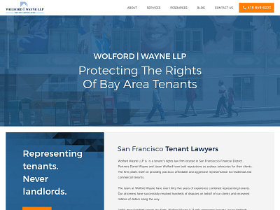 The Law Offices of Daniel W. Wayne web design wordpress