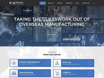 Factory Direct Sourcing web design website wordpress