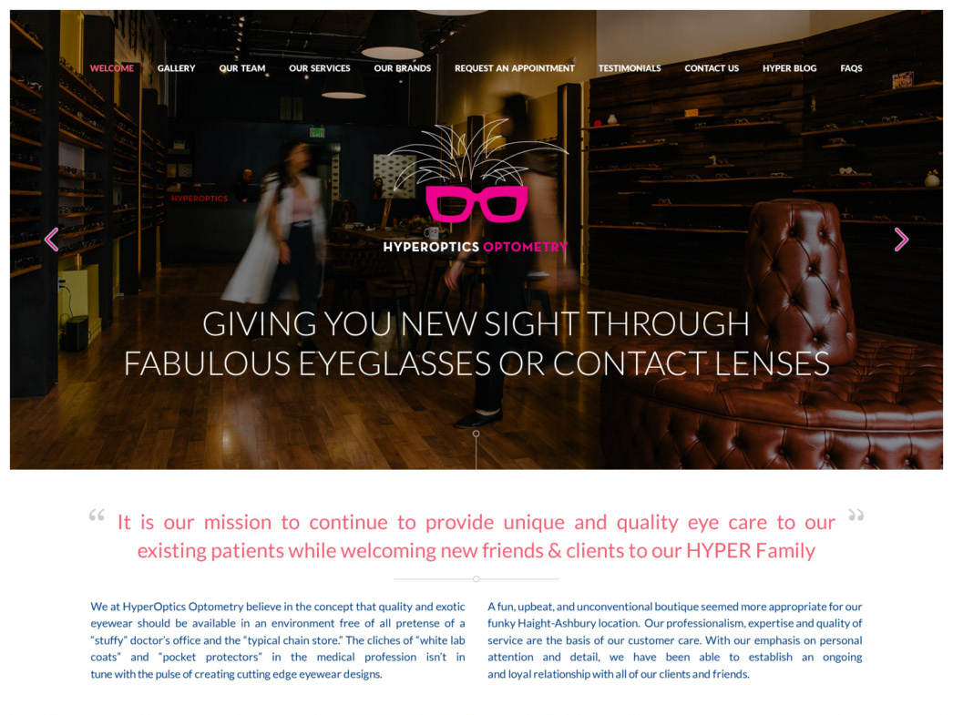 Hyperoptics Optometry by Victor Thomas on Dribbble