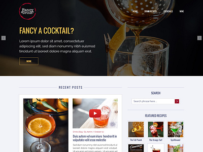 Fancy A Drink web design