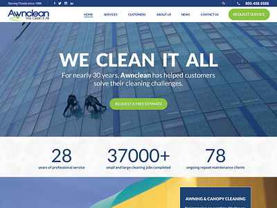 Awnclean web design