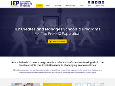 IEP Online design responsive web design website wordpress