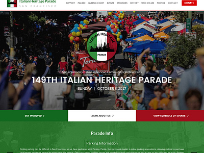 Italian Heritage Parade design responsive web web design website wordpress