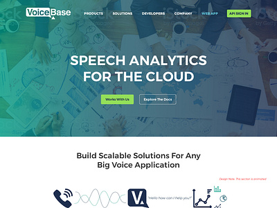 VoiceBase design web design website wordpress