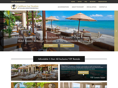 Caribbean Lux Vacation design responsive web design wordpress
