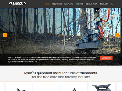 Ryan S Equipment design web design wordpress