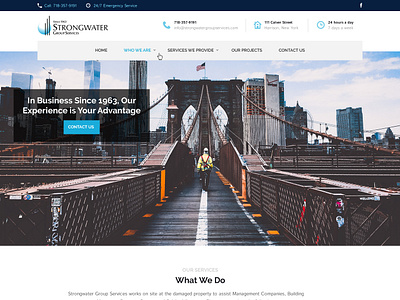 Strongwater Group Services web design wordpress
