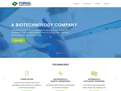 Fornia Biosolutions design web design wordpress