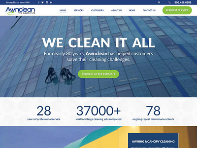 Awnclean design responsive web design wordpress