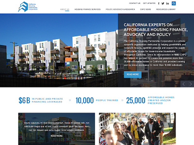 California Housing Partnership design responsive web design wordpress